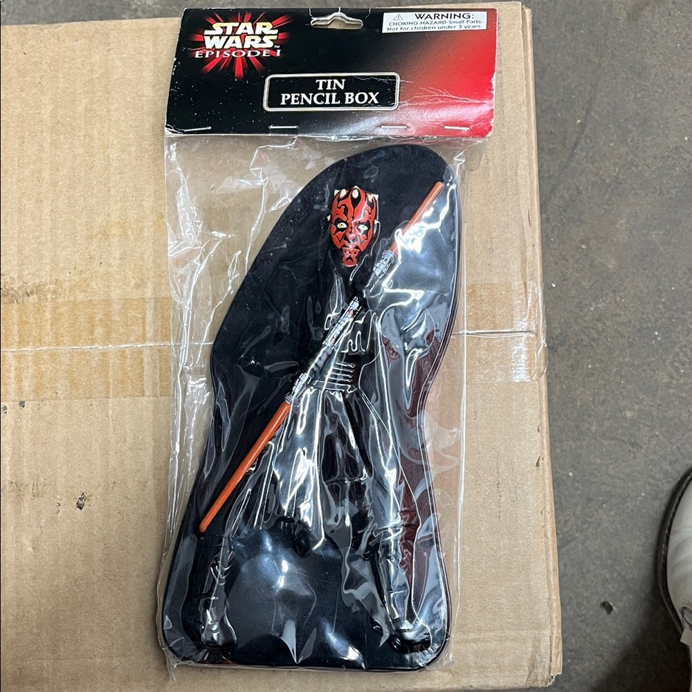 Star Wars Black and Orange Tin Pencil Case